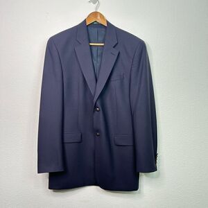 Lauren Ralph Lauren Navy Blue Wool 2 Button Sport Coat Blazer Men’s Size 41L